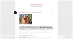 Desktop Screenshot of perfectoutdoorbuildings.wordpress.com