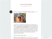 Tablet Screenshot of perfectoutdoorbuildings.wordpress.com