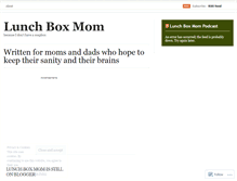 Tablet Screenshot of lunchboxmom.wordpress.com