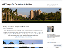 Tablet Screenshot of 365thingstodoincoralgables.wordpress.com