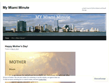 Tablet Screenshot of mymiamiminute.wordpress.com