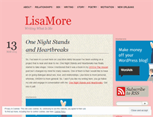 Tablet Screenshot of lisamore.wordpress.com