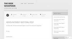 Desktop Screenshot of beerwhisperer.wordpress.com