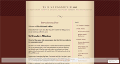 Desktop Screenshot of njfoodie.wordpress.com