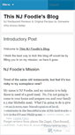 Mobile Screenshot of njfoodie.wordpress.com