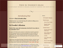 Tablet Screenshot of njfoodie.wordpress.com