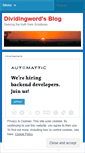 Mobile Screenshot of dividingword.wordpress.com