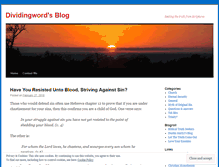 Tablet Screenshot of dividingword.wordpress.com
