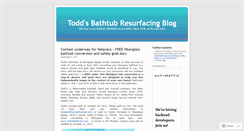 Desktop Screenshot of bathtubresurfacing.wordpress.com