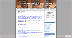 Desktop Screenshot of crhslibrary.wordpress.com