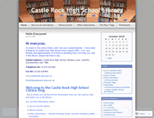 Tablet Screenshot of crhslibrary.wordpress.com