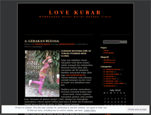 Tablet Screenshot of lovekubar.wordpress.com