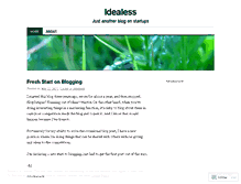 Tablet Screenshot of idealess.wordpress.com