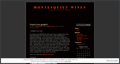 Desktop Screenshot of montesquieuwines.wordpress.com