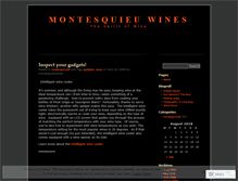 Tablet Screenshot of montesquieuwines.wordpress.com