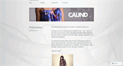 Desktop Screenshot of caund.wordpress.com