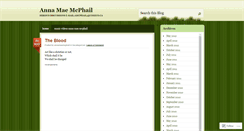 Desktop Screenshot of annamaemcphail.wordpress.com