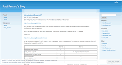 Desktop Screenshot of pferraro.wordpress.com