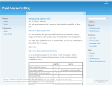Tablet Screenshot of pferraro.wordpress.com