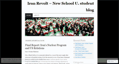 Desktop Screenshot of iranrevolt.wordpress.com