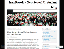 Tablet Screenshot of iranrevolt.wordpress.com