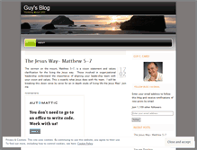 Tablet Screenshot of guycarey.wordpress.com