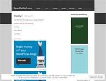 Tablet Screenshot of peterdewolf.wordpress.com