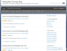 Tablet Screenshot of metropolitantouring.wordpress.com