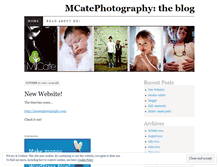 Tablet Screenshot of mcatephotography.wordpress.com