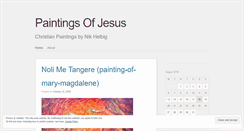 Desktop Screenshot of paintingsofjesus.wordpress.com