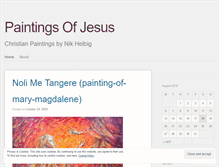Tablet Screenshot of paintingsofjesus.wordpress.com