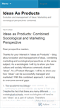 Mobile Screenshot of ideasasproducts.wordpress.com
