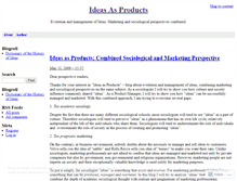 Tablet Screenshot of ideasasproducts.wordpress.com