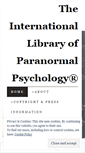 Mobile Screenshot of paranormalpsychology.wordpress.com