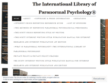 Tablet Screenshot of paranormalpsychology.wordpress.com