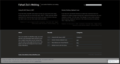 Desktop Screenshot of fahadzia.wordpress.com