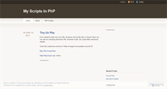 Desktop Screenshot of myscriptsinphp.wordpress.com