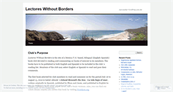 Desktop Screenshot of lectoreswithoutborders.wordpress.com