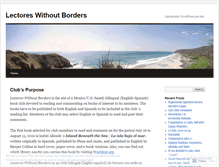 Tablet Screenshot of lectoreswithoutborders.wordpress.com