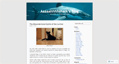 Desktop Screenshot of aaaaahhhhshark.wordpress.com