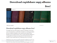 Tablet Screenshot of freerapidsharemp3albums.wordpress.com