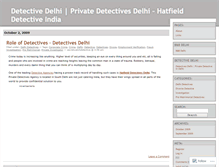 Tablet Screenshot of delhidetectives.wordpress.com