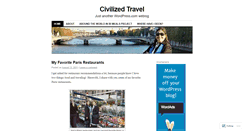 Desktop Screenshot of civilizedtravel.wordpress.com