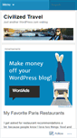 Mobile Screenshot of civilizedtravel.wordpress.com