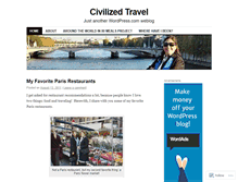 Tablet Screenshot of civilizedtravel.wordpress.com