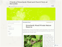 Tablet Screenshot of knowlandswood.wordpress.com