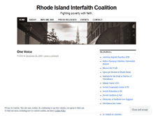 Tablet Screenshot of interfaithri.wordpress.com