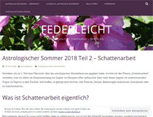 Tablet Screenshot of federleicht.wordpress.com