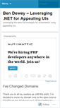 Mobile Screenshot of bendewey.wordpress.com