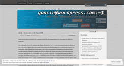 Desktop Screenshot of goncin.wordpress.com